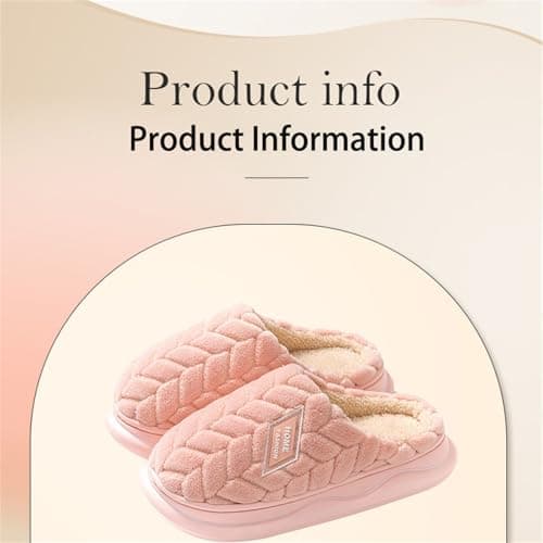 DFSDJEUW travel slippers women Plantar Fasciitis Slippers Warm Dinosaur House For Men Winter Indoor Shoes Wide Fit Anti-Slip Orthopedic Shoe ladies memory foam slipper Pink 4 — view 3