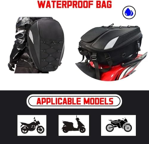 Motorbike Bag,Waterproof Motorcycle Luggage, Motorbike Tail Bag & Seat Bag — view 4