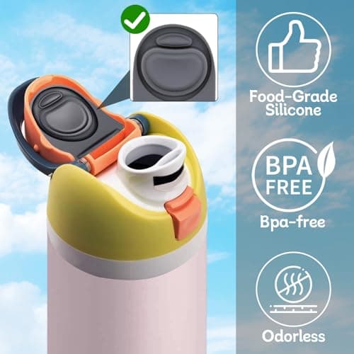 BMSQOFD 2pcs Replacement Rubber Stopper Seal Compatible with Owala FreeSip 24oz 32oz,Water Bottle Lid Insert Cap Silicone Seal Parts for Owala 16/19/24/32/40oz Spout Gasket Mouthpiece Accessories PE1 — view 5