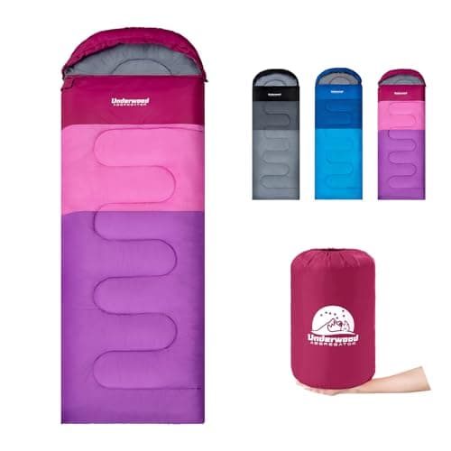 Lightweight 3-4 Season Sleeping Bags for Adult and Kids, 1.3kg Camping Bag