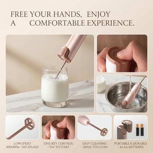 Faroby Formula Mixer, Handheld Milk Powder Electric Stirrer with 2 Detachable Wands, Food-Grade PP Portable Drink Mixer for Bottles & Cups, Battery Not Included, White, Stirrers Electric — view 2