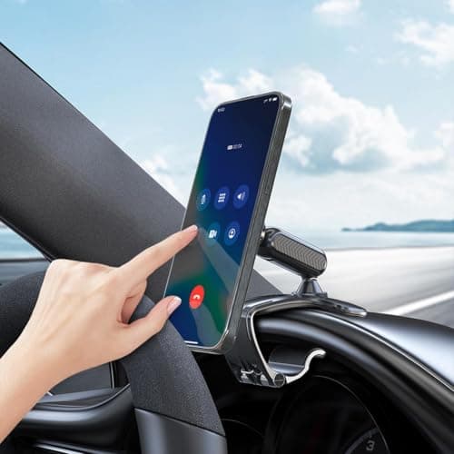 Mobile Phone Holder for Car Adjustable Non-Slip Magnetic Clip Stand — view 4