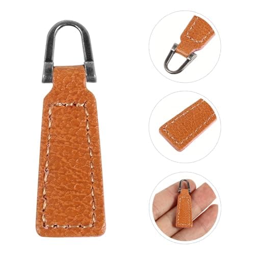20pcs Brown Pu Zipper Head for Bag and Luggage Repair, Easy Install — view 6