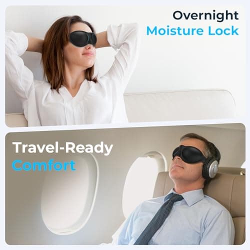 Zugzwang Moisture Chamber Glasses for Dry Eyes, Silicone Moisture Goggles for Sleeping, Soft Sleep Mask Sleep Glasses for Women Men (1) — view 2