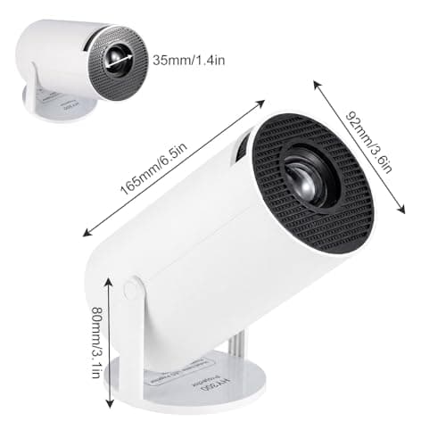 M.J COMFY-LIFE Mini Projector, Short Throw Projector 4K Supported, Bluetooth Projector with WiFi 5 & YouTube, Auto Keystone, Outdoor Movie Proyector for Bedroom Garden Wall — view 4