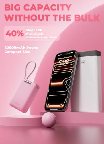 Gidues M2 Portable Charger (pink) — view 5