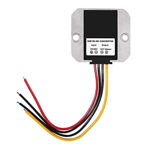 Dealikee DC Voltage Converter Waterproof Automatic Buck Boost Converter DC-DC 8V-40V to 12V 3A 36W Step Down Up Power Supply Regulator Module Transformer for Golf Cart Club Car Etc — view 2