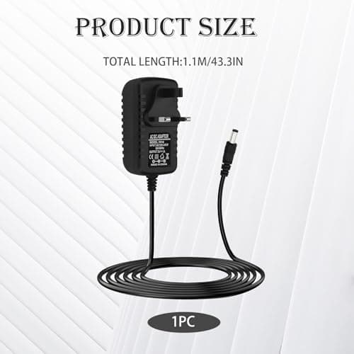5V 1A Power Supply Adapter AC to DC, 5V Charger 5.5mm X 2.5mm Plug with 1m Cable, AC Adapter 100-240V 50 60HZ, Safety Universal Adaptor for LED Strip Light CCTV Router Speakers — view 4
