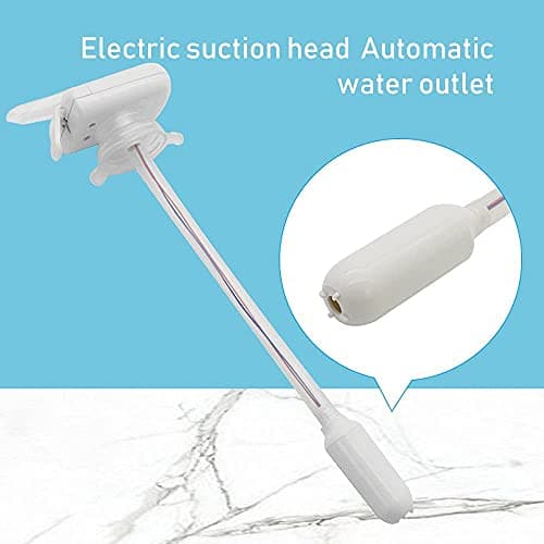 XYDESIGN Automatic Drink Dispenser, Spill Proof Portable Automatic Drink Straw, Electric Water Drink Pump Beverage Dispenser for Milk Juice Beer Beverage Bottle Without Battery (White) — view 6