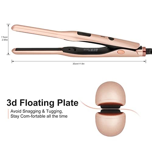 JAETON Mini Hair Straightener for Short Hair,Pixies,Bangs,Small Curls — view 5