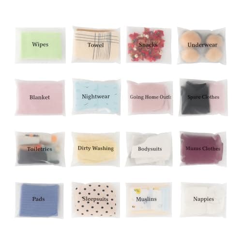 Tarrapu 22pcs Maternity Bag Organiser Set | Hospital Bag Essentials for Mum & Baby | Baby Newborn Essentials | Pregnancy & Postnatal Must Haves | Maternity Bags for Hospital