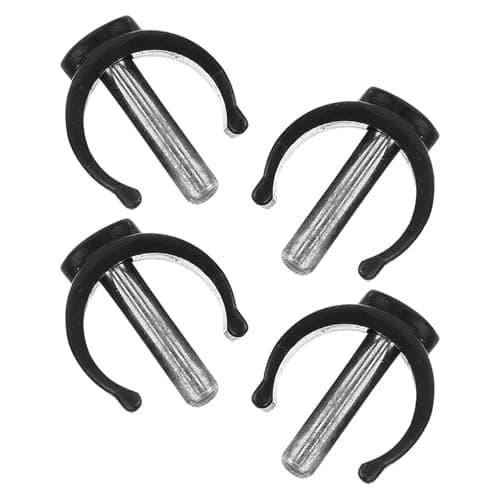 4Pcs C Shape Clamp Lock Bracket Walking Stick Holder Clip with Pin Locks