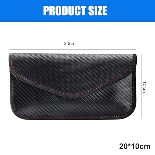 Faraday Pouch for Phones and Car Keys, Anti-Tracking Mobile Case, RFID Faraday Pouch, Blocking Signal Keyless Entry Keys Case, Bag For Car Keys Mobile Phone Cards — view 2