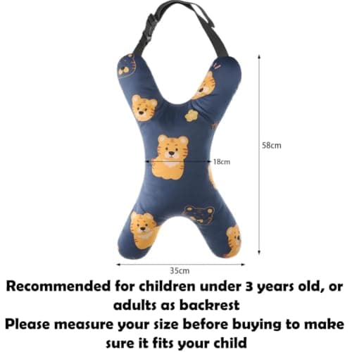 XINGYAOGJ X-Shaped Car Seat Pillow Head Neck Support Travel Pillow for Kid Adult Soft Comfortable Car Sleeping Headrest Cushion Adjustable Seat Belt Travel Cushion for Long Journey Airplane — view 2