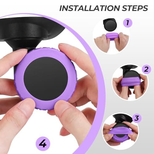 8 Pack Luggage Wheel Covers, Silicone Suitcase Wheel Protectors for Spinner Wheels, Quiet & Wear-Resistant Caster Sleeves, Reduce Noise & Prevent Scratches - Must-Have Travel Accessories, Purple — view 6