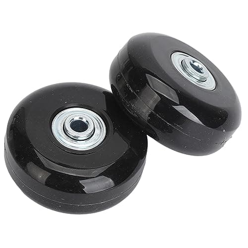 2Pcs Luggage Replacement Wheels with Rubber Universal Swivel Casters