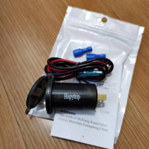 12V USB Outlet, 56W 12V USB Socket Car Charger with Dual QC 3.0 and PD 3.0 Three Car USB Port, Waterproof Car USB Charger Multi Port with Power Switch LED Voltmeter for Car Boat Marine Truck RV, etc. — view 6