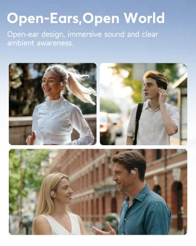 Open Ear Headphones Bluetooth 6.1 , Wireless IP55 Waterproof Sport Earbuds — view 6