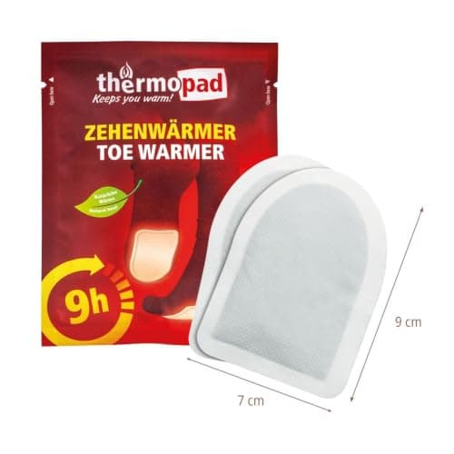 THERMOPAD toe warmers – THE ORIGINAL: 10 or 30 pairs of heat pads for 9 hours of warmth I Ready-to-use foot warmers I Extra warm heating pads – ideal for outdoor activities and ski boots — view 2