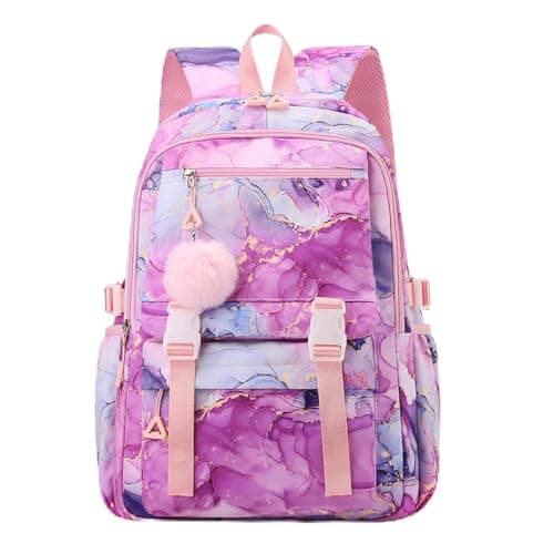 Black Backpack Girls Plaid School Rucksack with Plush Lightweight School Bag with Zip Side Pocket Cute Travel Rucksack Aesthetic Backpack Large Capacity Y2k Casual Laptop Backpacks Preppy Daypack Age8