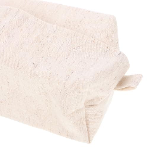 Travel Tissue Holder Car Hanging Napkin Organizer Beige Cotton Linen — view 3