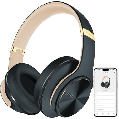 DOQAUS Bluetooth Headphones Over Ear, 9 EQ Mode, 90H Playtime, APP Control