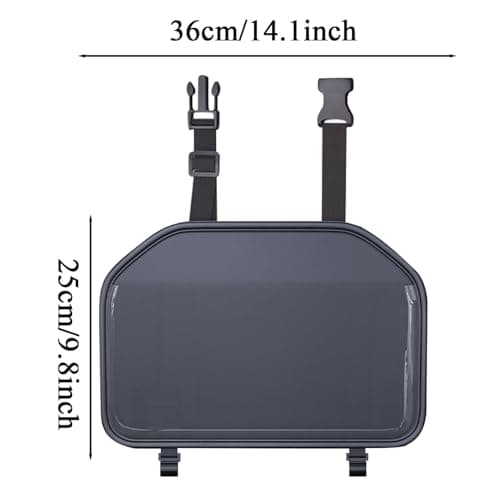 Car Tablet Holder - Adjustable Strap, Touch Screen Access, Anti-Slip Pocket, Fabric, Car Tabllet Holder | Seat Back Organizer, Tablet Storage Bag for Kids Entertainment Travel Road Trip SUV — view 5
