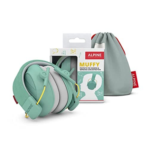 Alpine Muffy Kids Noise Reduction Earmuffs - 5-16 y - Ear Defender - Mint — view 2