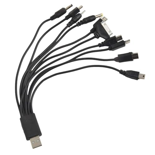 EasyByMall 10 in 1 Multifunction USB Charging Cable, Multi-Device Connector for Nokia, Samsung, Sony, Motorola, Compact Travel Charger — view 3