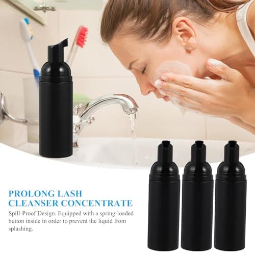 3pcs Ml Black Foaming Pump Bottle for Travel and Camping Use — view 3