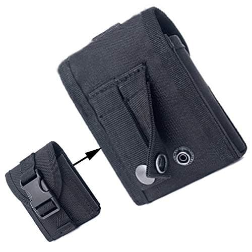 Tactical Molle Pouch Multifunction Waist Bag Men Waist Pack Belt Bag Waist Pouch for Outdoor Camping Hiking Black — view 3