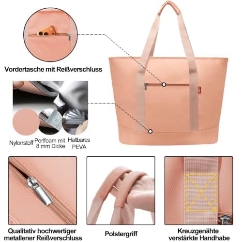 LHZK Jumbo Insulated Cooler Bag, Heavy Duty PU Insulated Grocery Bag, 50L — view 5