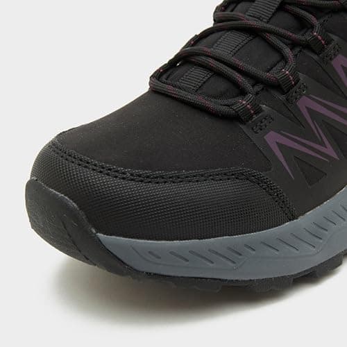 Peter Storm Women's Flight Waterproof Shoes with Softshell Upper, StormShield Protection & Grippy Lug Sole (Black/Purple, UK Footwear Size System, Adult, Women, Numeric, Medium, 8) — view 2