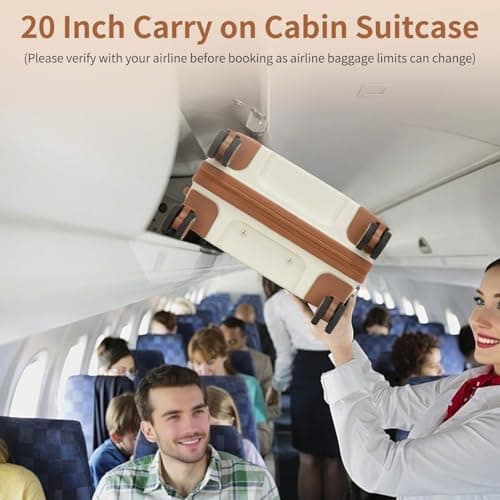 Kono Cabin Suitcase 55×40×20cm for Ryanair，PP Hard Shell Hand Luggage — view 3