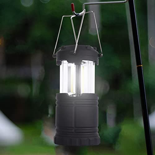 Albert Austin Collapsible COB LED Camping Light | Indoor/Outdoor Emergency Lantern | 2X Brighter LED Lights | Battery Powered | Built in Handles | Collapsible | Portable | Tent Lights - Twin Pack — view 3