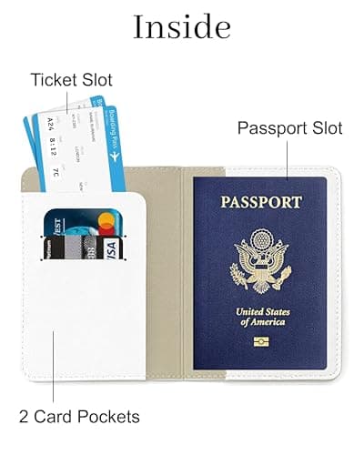 toTravelGear Passport Holder for Travel Essentials RFID Blocking PU Leather — view 2