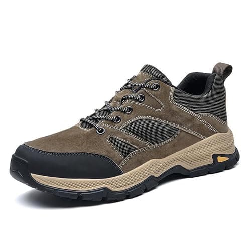 Maskjuwio Men's Hiking Shoes, Waterproof, Non-Slip Sports Shoes, Outdoor Trekking Shoes, Lace-Up Trainers, Shock Absorption, Rebound Trail Running Shoes, Leisure Fitness Shoes, Jogging, Walking Shoes — view 6