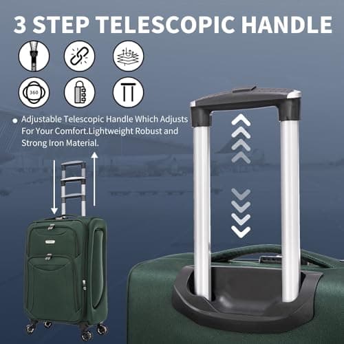 29" Large Super Lightweight 4 wheel Suitcase Luggage Expandable With Wheels — view 6