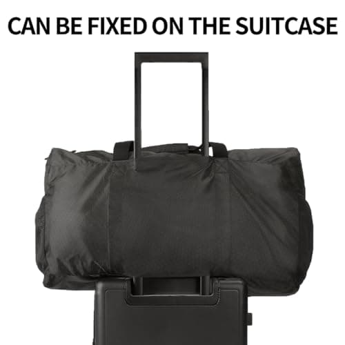 Eono 90L Foldable Travel Duffle Bag Hold All Travel Luggage Bag Holiday Bag with Multi-Pockets for Women Men (Black) — view 4
