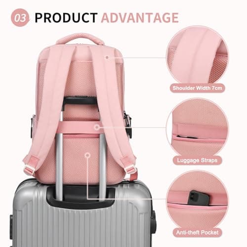 SUIKIHUM Laptop Backpack for Men,Flight Approve Daypack Anti-Theft Rucksack — view 5