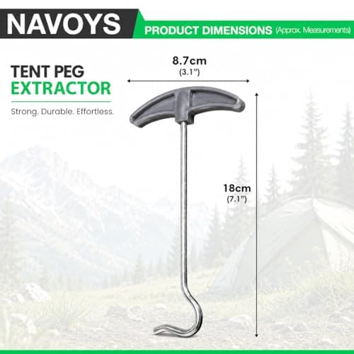 Pack of 2 Tent Peg Extractors - Camping Tools, Lightweight and Portable, Easy Peg Remover — view 2