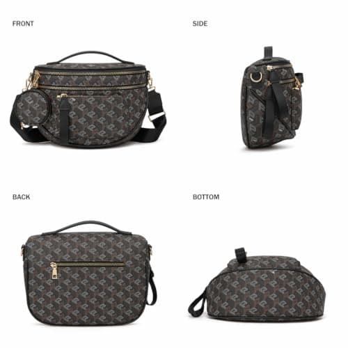 Crossbody Bag Bum Bag for Women Spacious Purse Fanny Packs Belt Bag Vegan Leather Gift for Mother Wife Mom — view 5