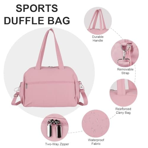 OSDUE Womens Gym Bag, 19L Large Travel Duffle Bags, 40x17x29cm — view 3
