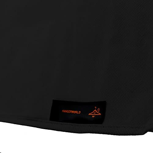 HANGERWORLD 72 Inch Black Breathable Wedding Gown Dress Garment Clothes Cover Bag with Secret Internal Zipped Pocket — view 5