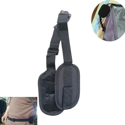 DraCra Backpack Waist Belt Padded Hip Belt with Quick Release Buckle Alice Pack Hip Straps Add-On Kidney Belts for Travel Backpack Hiking Backpack Hydration Backpack Daypack Military Tactical Backpack — view 2
