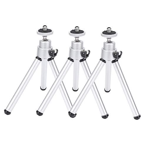 3PCS Mini Telescope Tripod,Universal Foldable Aluminium Alloy Stoving Varnish Mini Antishake Telescopic Tripod,Portable Mini Antishake Telescopic Tripod Stand for Outdoor Travel