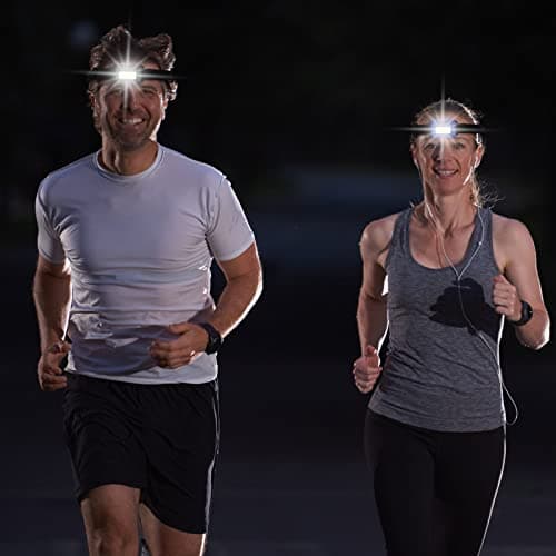 Macarrie 30 Pcs LED Headlamp Flashlight for Adults Outdoor Mardi Gras Flashlight Headlamps with Adjustable Headband Waterproof Head Lights with 3 Modes 90 AAA Batteries for Forehead Work Family Camp — view 6