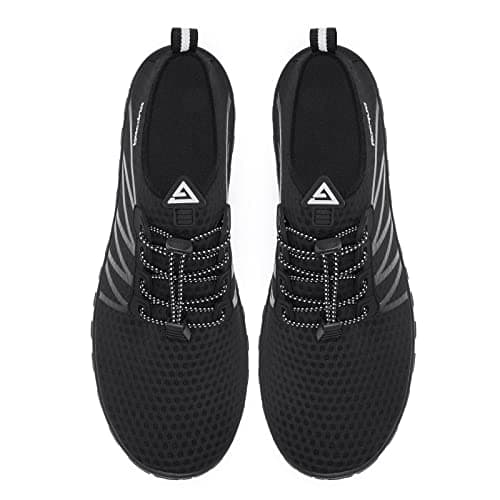 Racqua Men Women Water Shoes Quick-Dry Non-Slip Aqua Shoes Black 3 — view 5
