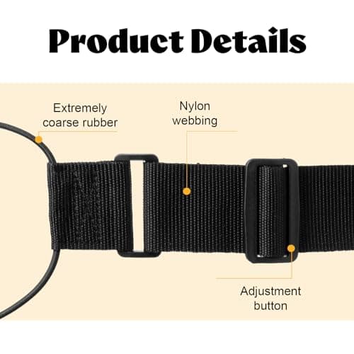 2 Pack Luggage Straps, Nylon Elastic Wrap Belts, Adjustable Travel Bungees for Suitcase Handle, Backpack, Purse Attachment — view 3