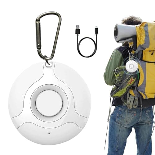 Ultrasonic Portable Pest Repeller, Ultrasonic Mosquito Repellent Device, Indoor/Outdoor Insect Repeller, USB-Charging Insect Repellent Device, Pendant Repeller for Fleas, Mosquitoes and Ticks - White